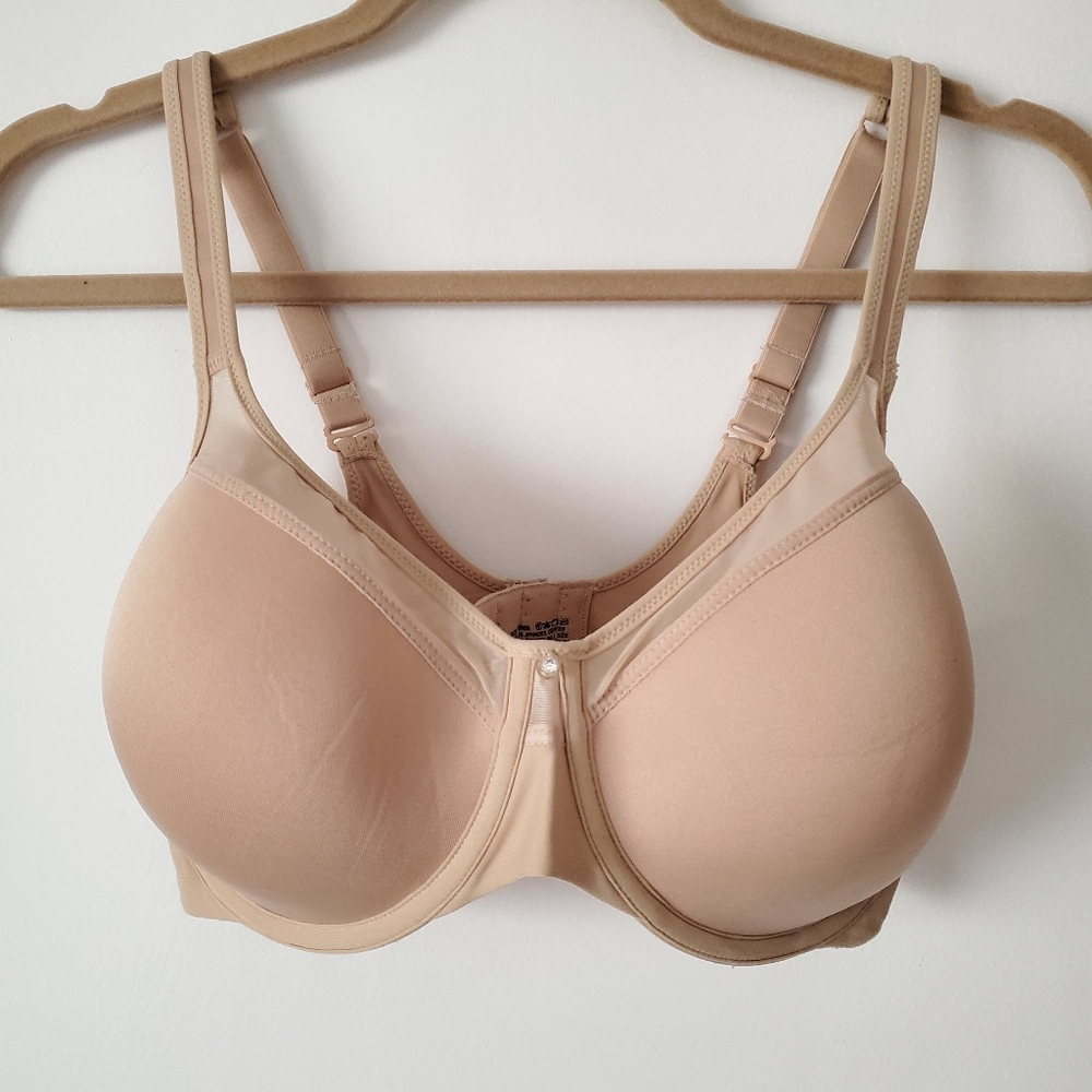 Bali One Smooth U Ultra Light Underwire Bra - Beige/Nude Size 34 DD